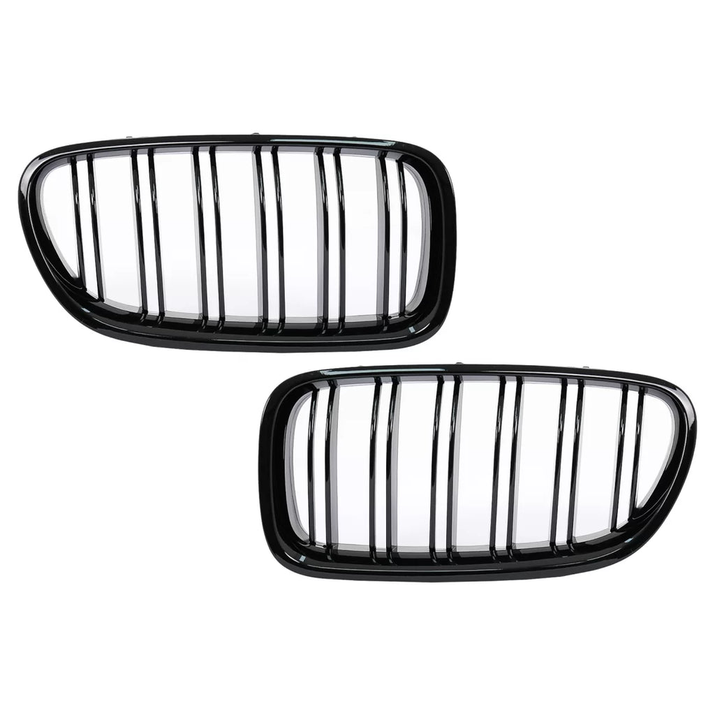 Griglie centrali per BMW Serie 5 F10 F11 (2010-2017) Doppia lamella M design nere lucide