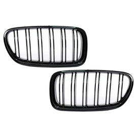 Griglie centrali per BMW Serie 5 F10 F11 (2010-2017) Doppia lamella M design nere lucide