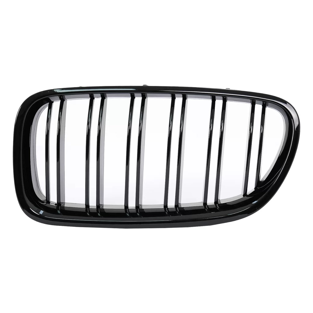 Griglie centrali per BMW Serie 5 F10 F11 (2010-2017) Doppia lamella M design nere lucide