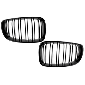 Griglie centrali Griglie a doppio rene per BMW Serie 1 E81 E82 E87 E88 M1 M (2007-2011) LCI Doppia lamella M design nere