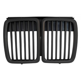 Centrale a doppio rene griglia per BMW Serie 3 E30 (1982-1994) Nero opaco