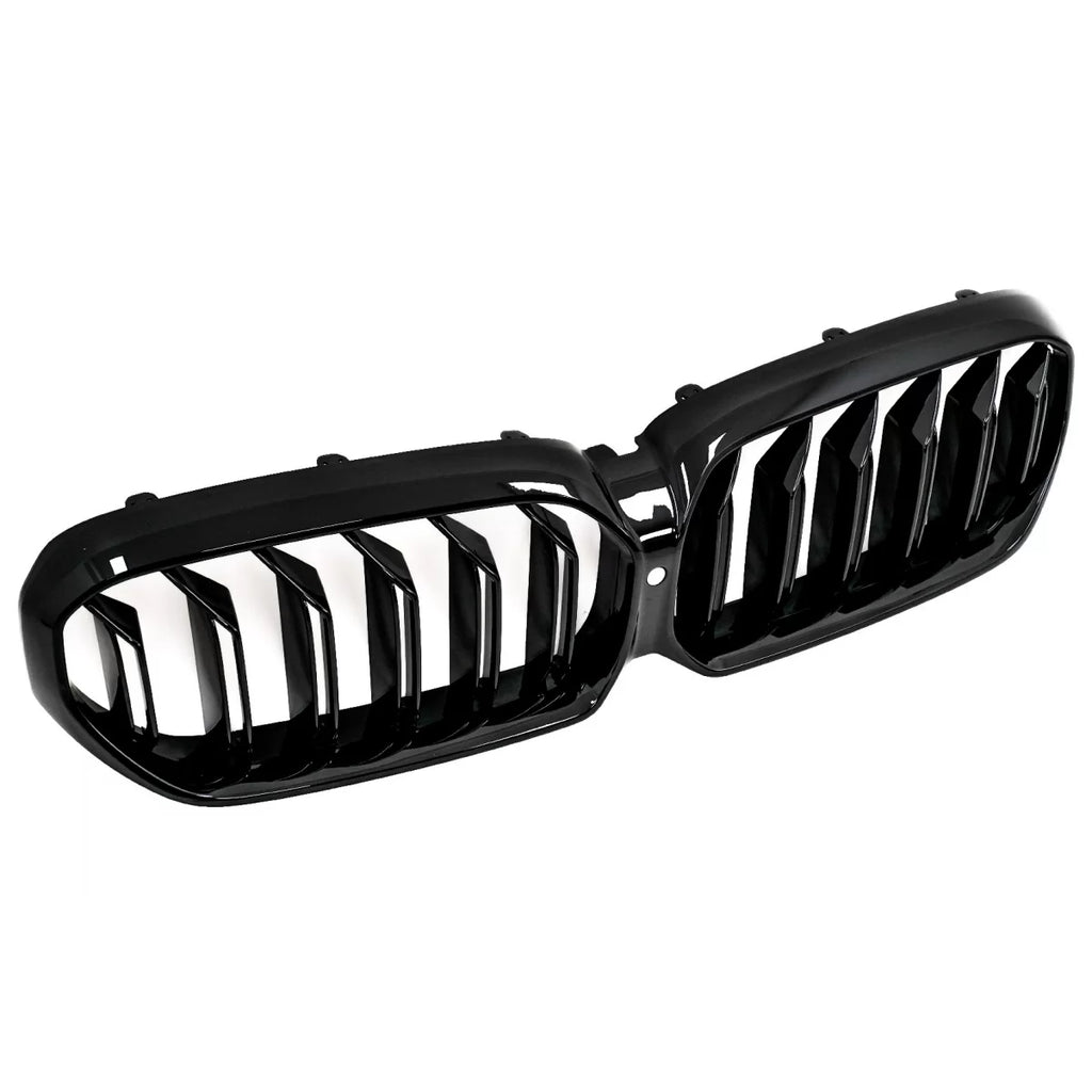 Centrale a doppio rene griglia per BMW Serie 5 G30 G31 LCI (07.2020-2023) Doppia lamella design Nero lucido