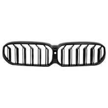 Carica l'immagine nel visualizzatore di Gallery, Centrale a doppio rene griglia per BMW Serie 5 G30 G31 LCI (07.2020-2023) Doppia lamella design Nero lucido