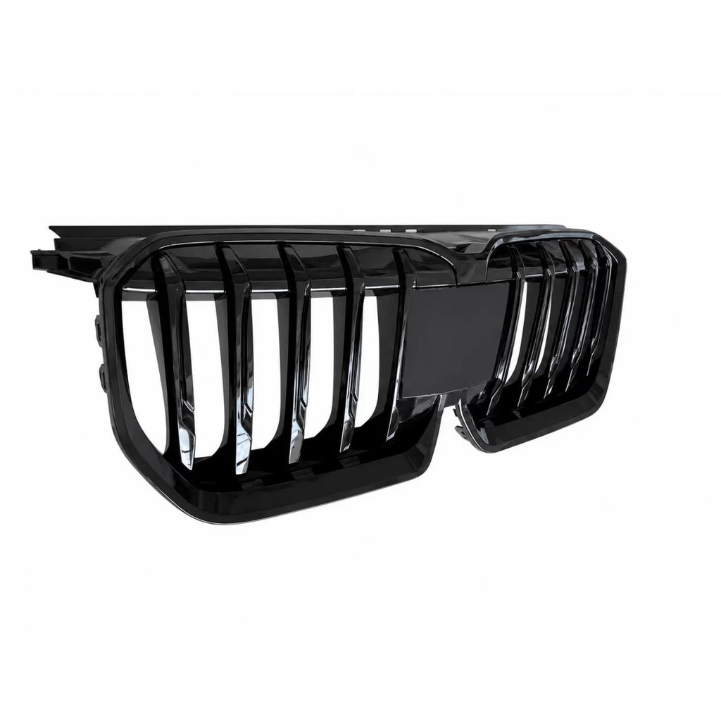 Centrale a doppio rene griglia per BMW X1 SUV U11 (2022-2027) Nero lucido
