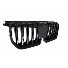 Carica l'immagine nel visualizzatore di Gallery, Centrale a doppio rene griglia per BMW X1 SUV U11 (2022-2027) Nero lucido