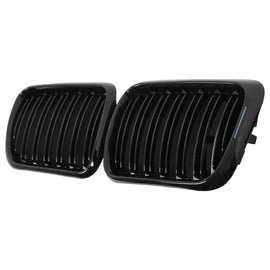 Griglie anteriori a doppio rene per BMW Serie 3 E36 LCI (11.1996-1999) Doppia lamella nere lucide