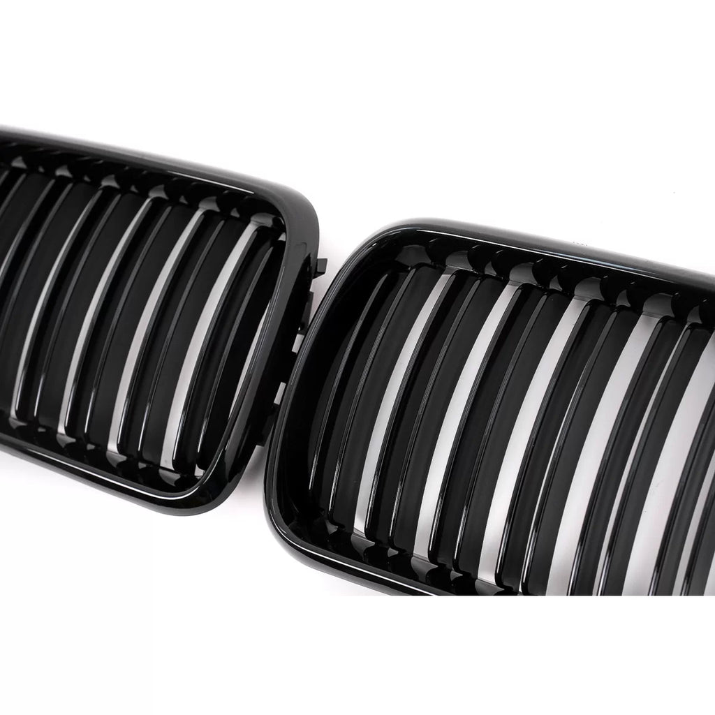 Griglie anteriori a doppio rene per BMW Serie 3 E36 LCI (11.1996-1999) Doppia lamella nere lucide