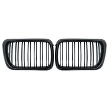 Griglie anteriori a doppio rene per BMW Serie 3 E36 LCI (11.1996-1999) Doppia lamella nere lucide