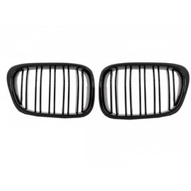 Griglie anteriori a doppio rene per BMW Serie 5 E39 (1997-2003) Doppia lamella M design nere lucide