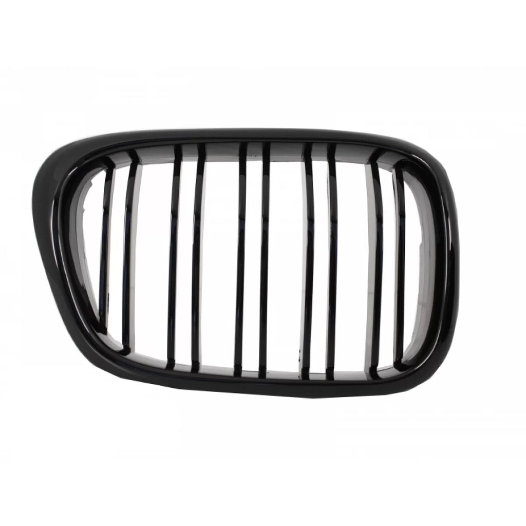 Griglie anteriori a doppio rene per BMW Serie 5 E39 (1997-2003) Doppia lamella M design nere lucide