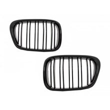 Carica l'immagine nel visualizzatore di Gallery, Griglie anteriori a doppio rene per BMW Serie 5 E39 (1997-2003) Doppia lamella M design nere lucide