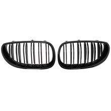 Carica l'immagine nel visualizzatore di Gallery, Griglie anteriori a doppio rene per BMW Serie 5 E60 E61 (2003-2010) Doppia lamella nere lucide