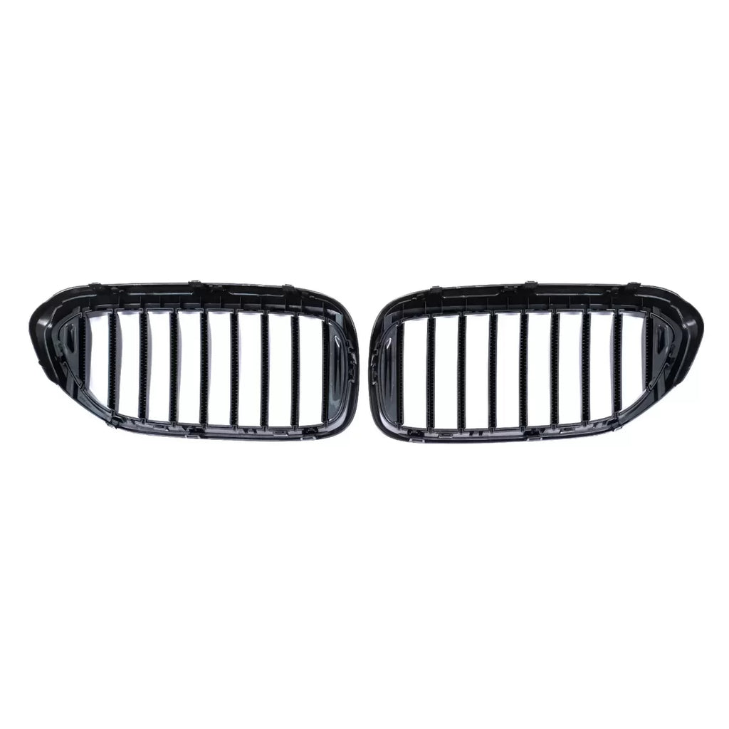 Griglie anteriori a doppio rene per BMW Serie 5 G30 G31 berlina Touring (2017-2019) nere lucide