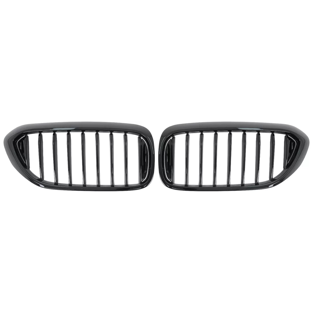 Griglie anteriori a doppio rene per BMW Serie 5 G30 G31 berlina Touring (2017-2020) nere lucide