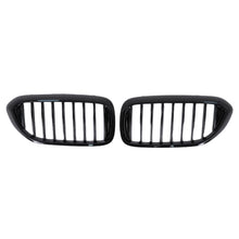 Carica l'immagine nel visualizzatore di Gallery, Griglie anteriori a doppio rene per BMW Serie 5 G30 G31 berlina Touring (2017-2019) nere lucide