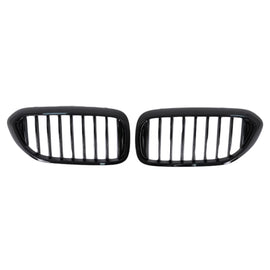 Griglie anteriori a doppio rene per BMW Serie 5 G30 G31 berlina Touring (2017-2019) nere lucide