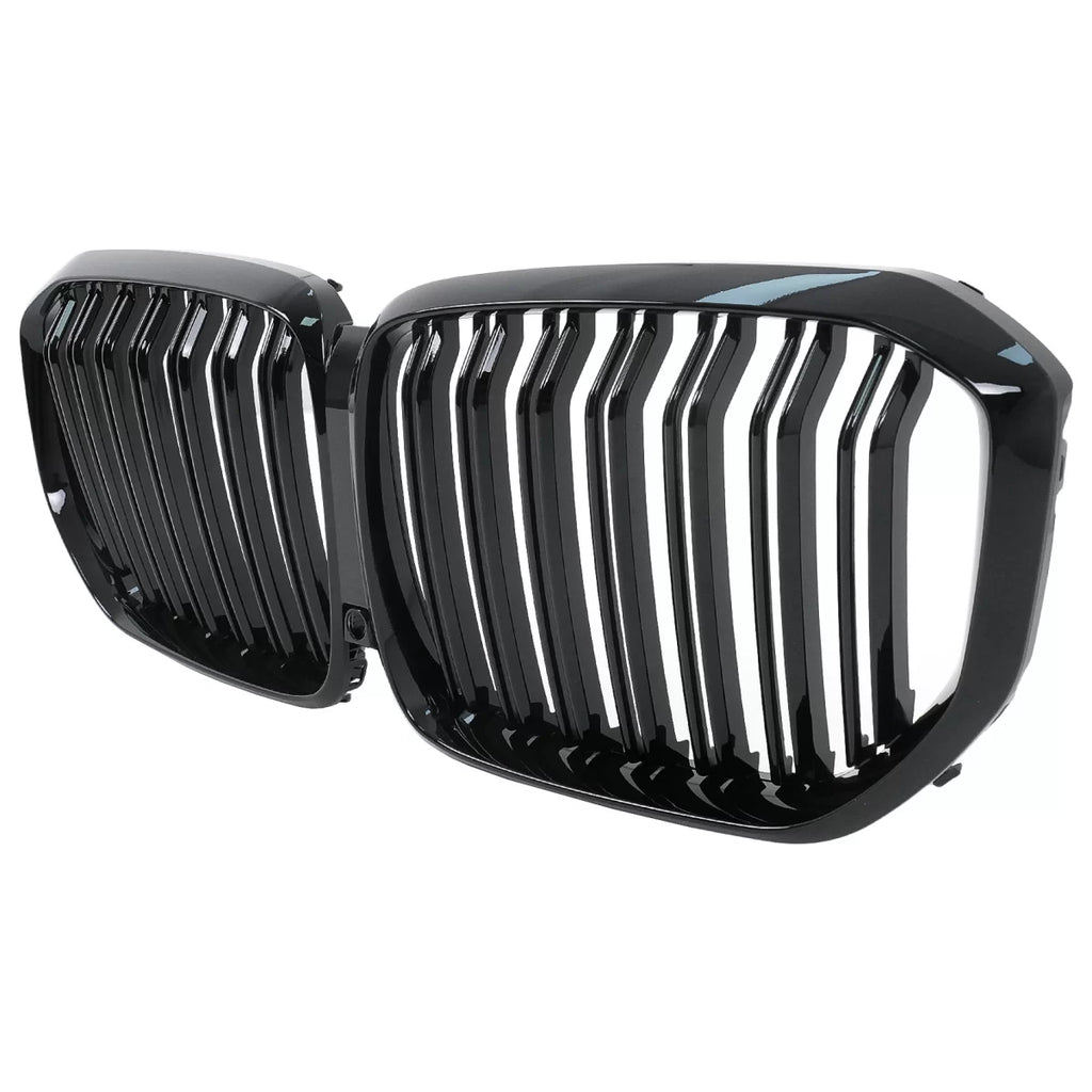 Griglie anteriori a doppio rene per BMW X5 G05 (2018-2022) Doppia lamella M design nere lucide
