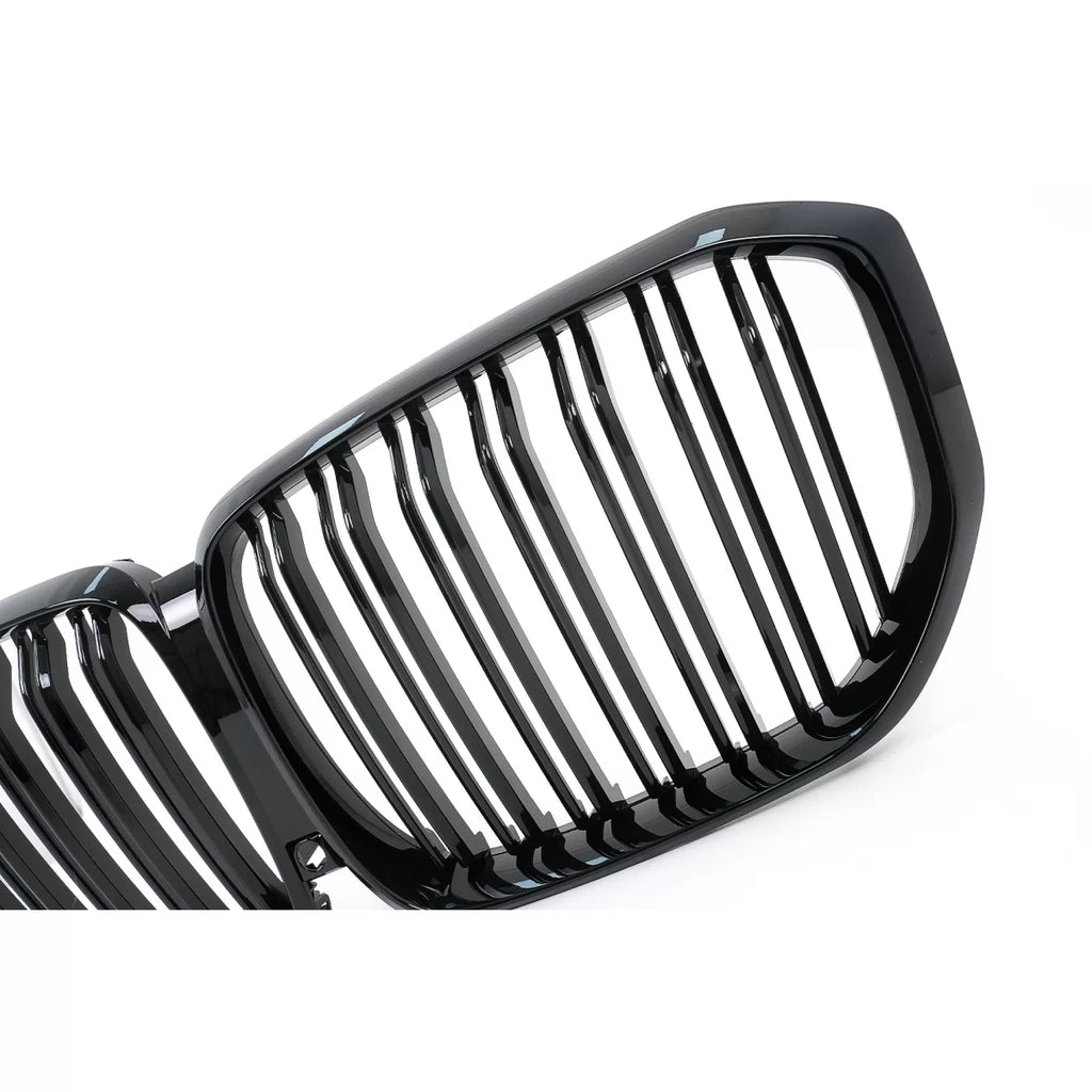 Griglie anteriori a doppio rene per BMW X5 G05 (2018-2022) Doppia lamella M design nere lucide