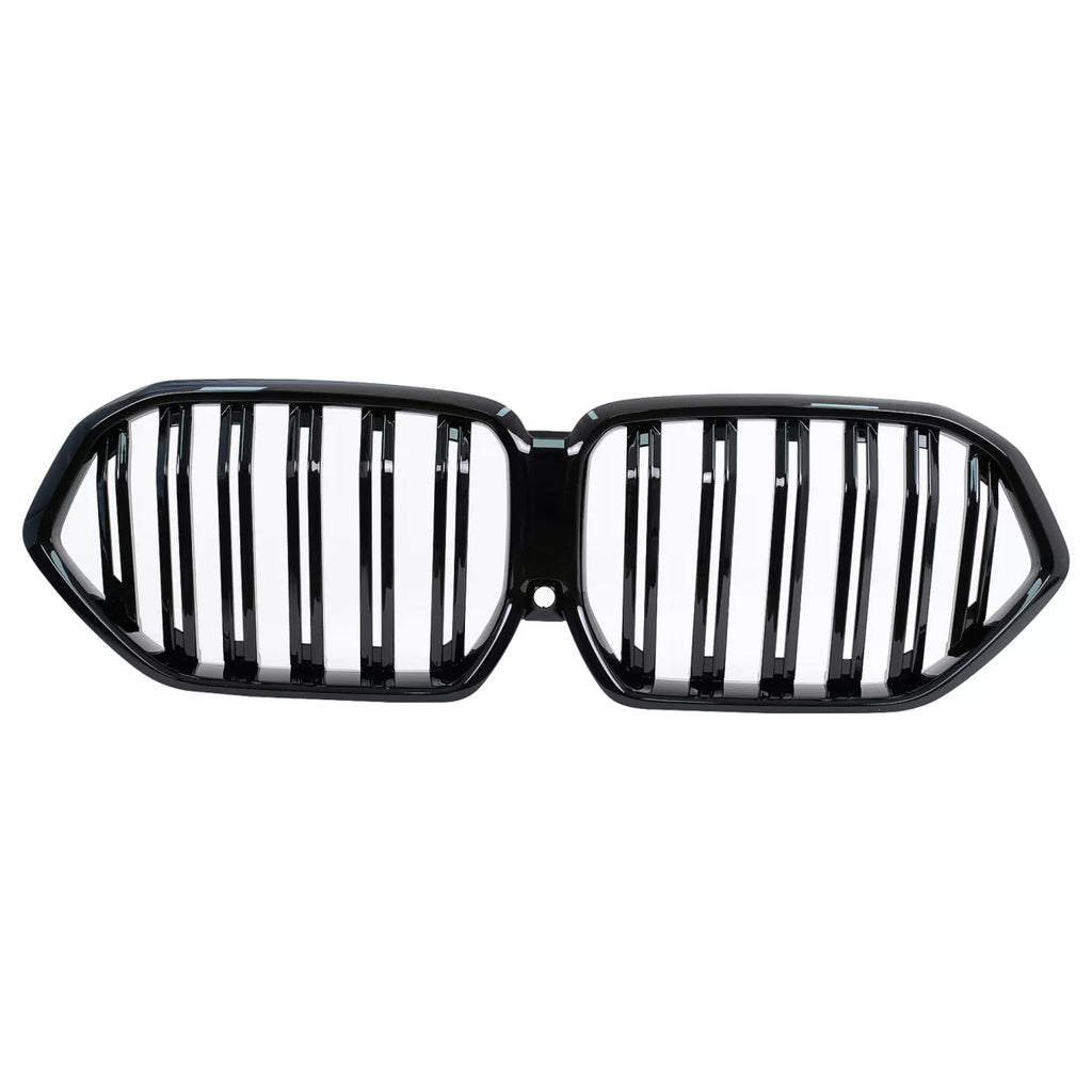 Griglie anteriori a doppio rene per BMW X6 G06 (2019-) Doppia lamella M design nere lucide