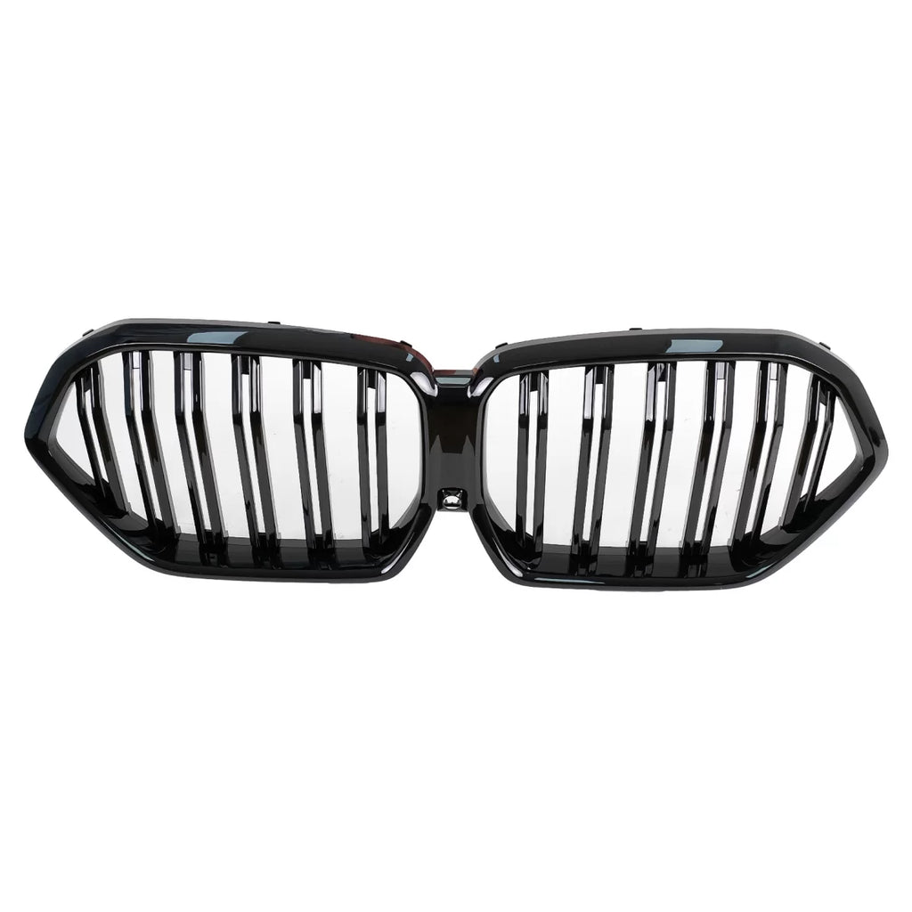 Griglie anteriori a doppio rene per BMW X6 G06 (2019-) Doppia lamella M design nere lucide
