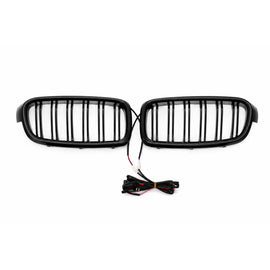 Griglie anteriori a doppio rene con LED per BMW Serie 3 F30 F31 (2011-2019) Doppia lamella