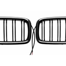 Griglie anteriori a doppio rene con LED per BMW Serie 3 F30 F31 (2011-2019) Doppia lamella