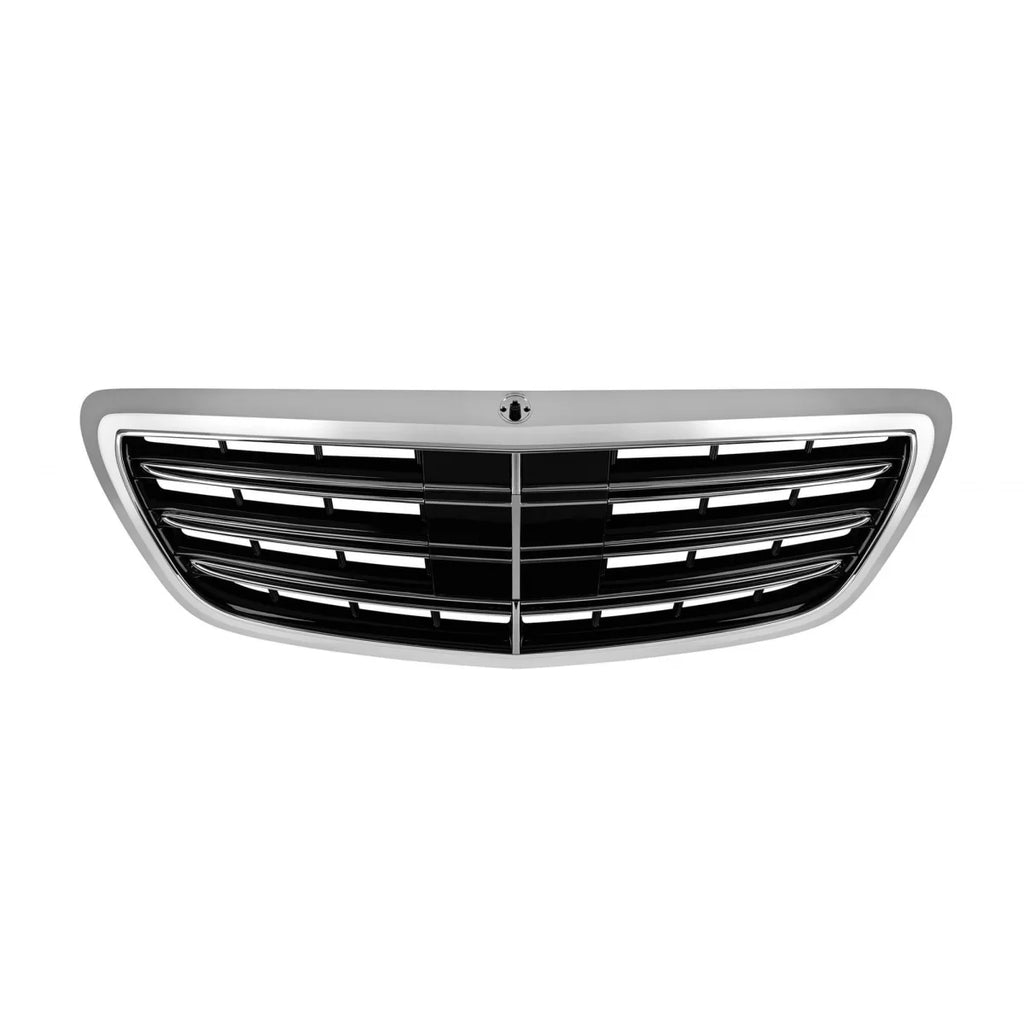 Cromato/nero A design griglia per Mercedes Classe S W222 2013-2020 per il modello con Distronic, senza Visione notturna