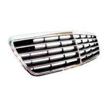 Cromato/nero griglia per Mercedes Classe E W210 1999-2002