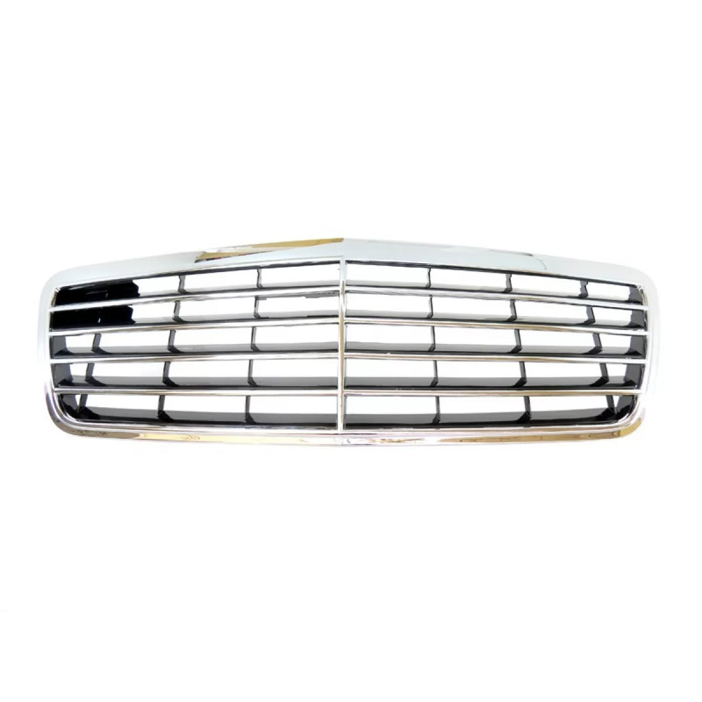 Cromato/nero griglia per Mercedes Classe E W210 1999-2002