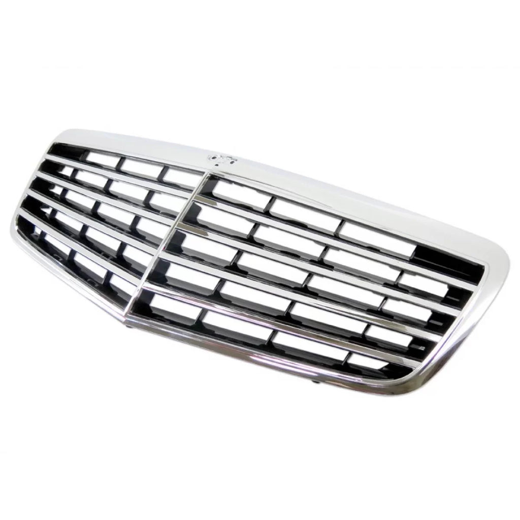 Cromato/nero griglia per Mercedes Classe E W211 2007-2009