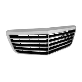 Cromato/nero griglia per Mercedes Classe E W211 2007-2009