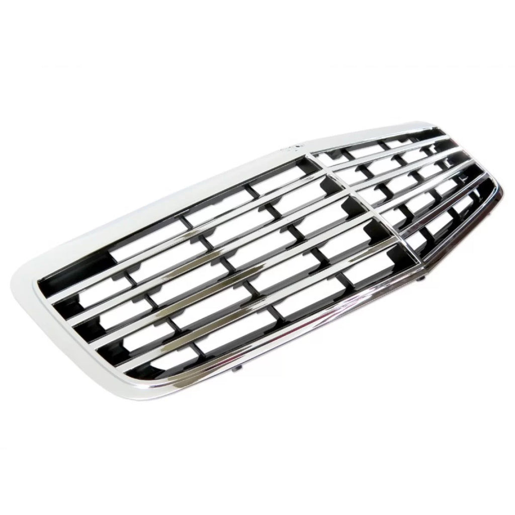 Cromato/nero griglia per Mercedes Classe E W211 2007-2009