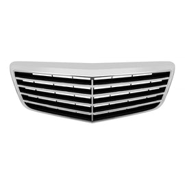 Cromato/nero griglia per Mercedes Classe E W211 2007-2009