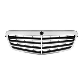 Cromato/nero griglia per Mercedes Classe E W212 2009-2013