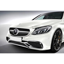 Carica l'immagine nel visualizzatore di Gallery, Cromato/nero griglia tipo C63 per Mercedes Classe C W205 berlina, S205 station wagon, C205 coupe 2014-2018
