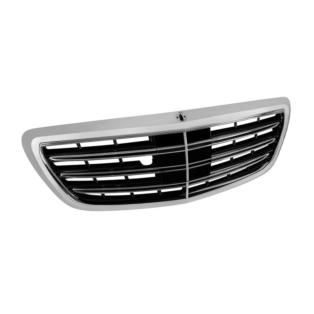 Cromato/nero griglia tipo A design per Mercedes Classe S W222 2013-2020 per il modello con Distronic e Visione notturna