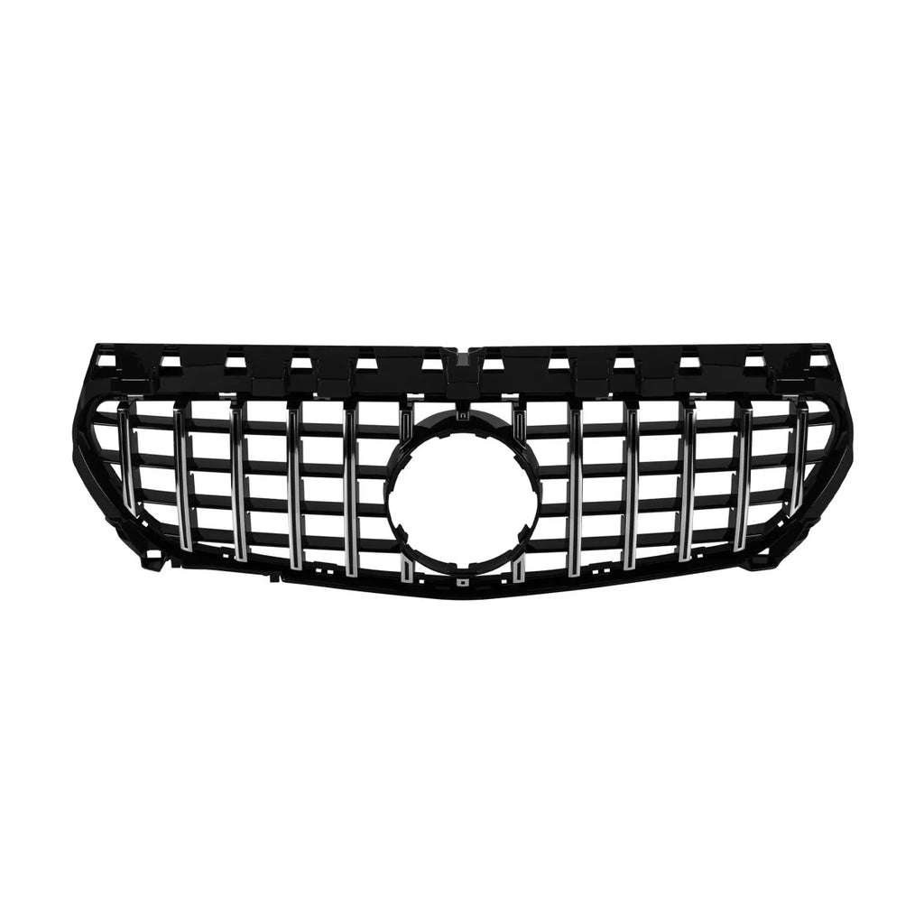 Griglia stile GT cromata e nera per Mercedes CLA C117 2013-2018 senza telecamera apertura