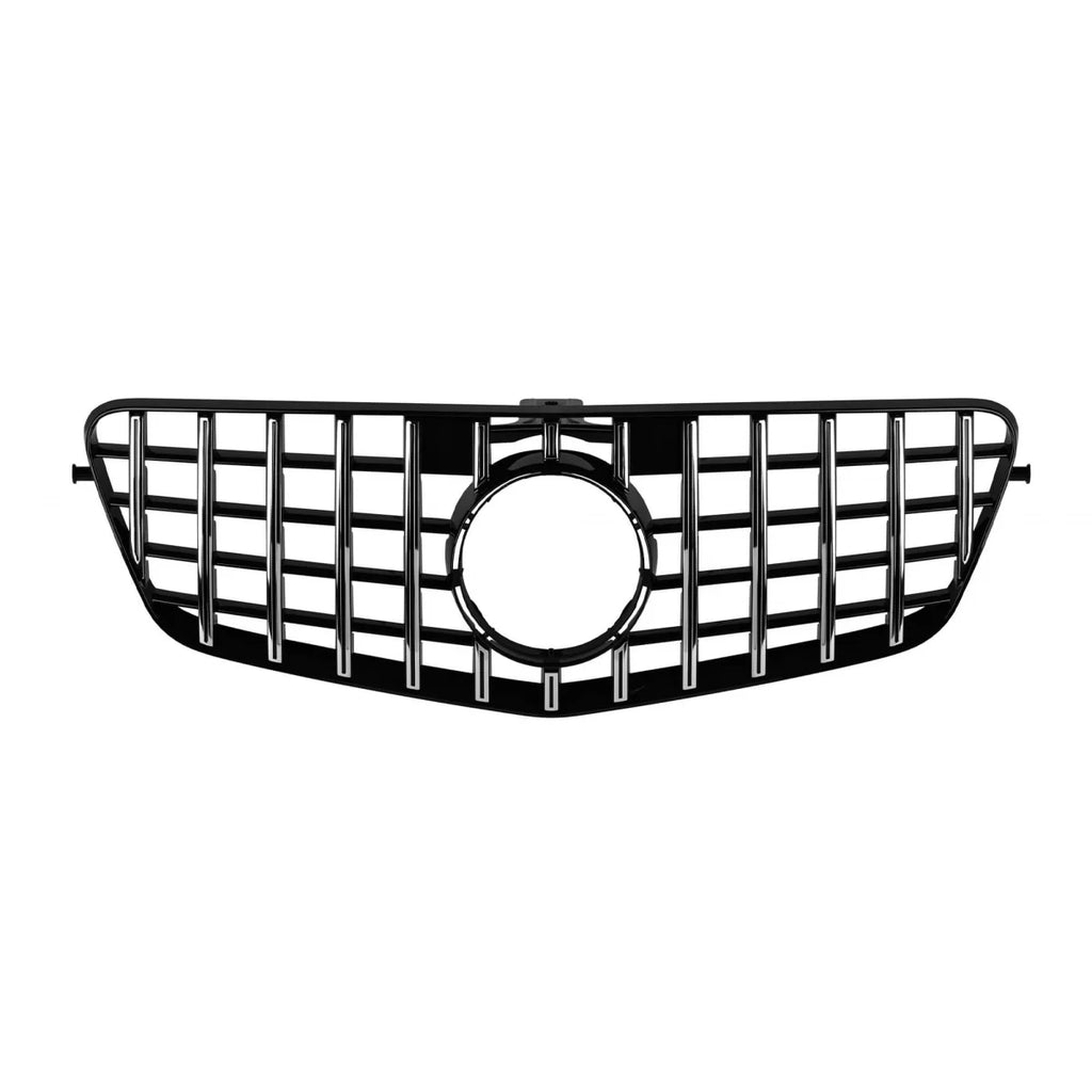 Griglia stile GT cromata e nera per Mercedes Classe E W212 2009-2013 senza telecamera apertura