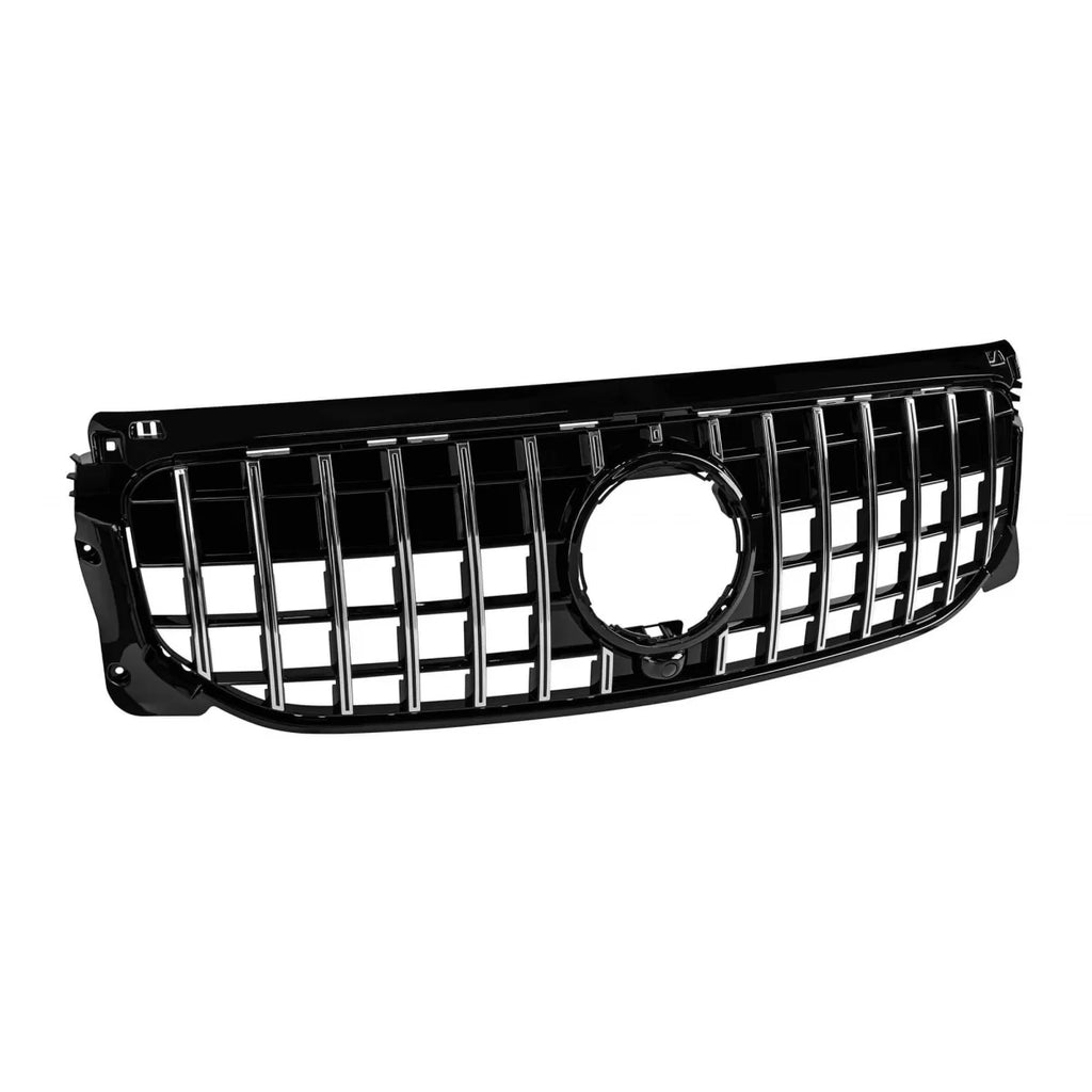 Griglia stile GT cromata e nera per Mercedes GLB X257 2020-2023 per paraurti standard
