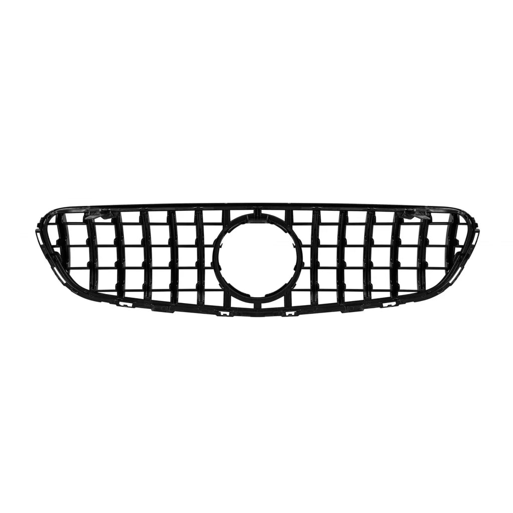 Griglia stile GT cromata e nera per Mercedes GLC SUV X253, GLC Coupe C253 2015-2019 senza telecamera apertura