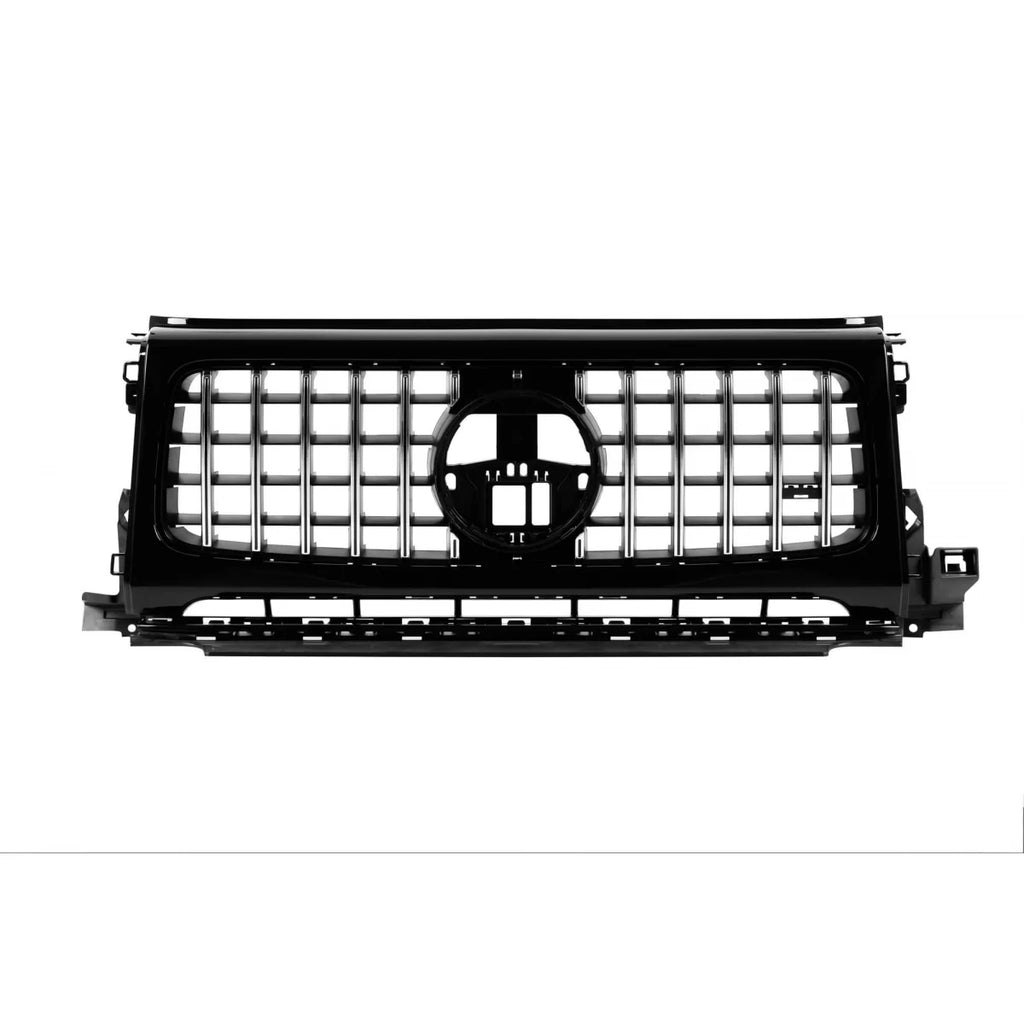 Cromato/nero griglia stile GT con faro anteriore coperture per Mercedes Classe G W465 dal 2025