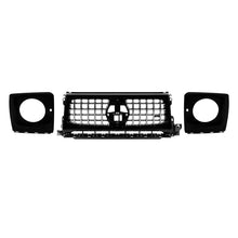 Cromato/nero griglia stile GT con faro anteriore coperture per Mercedes Classe G W465 dal 2025