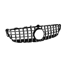 Cromato/nero griglia stile GT per Mercedes CLS C218 2015-2018 con telecamera apertura