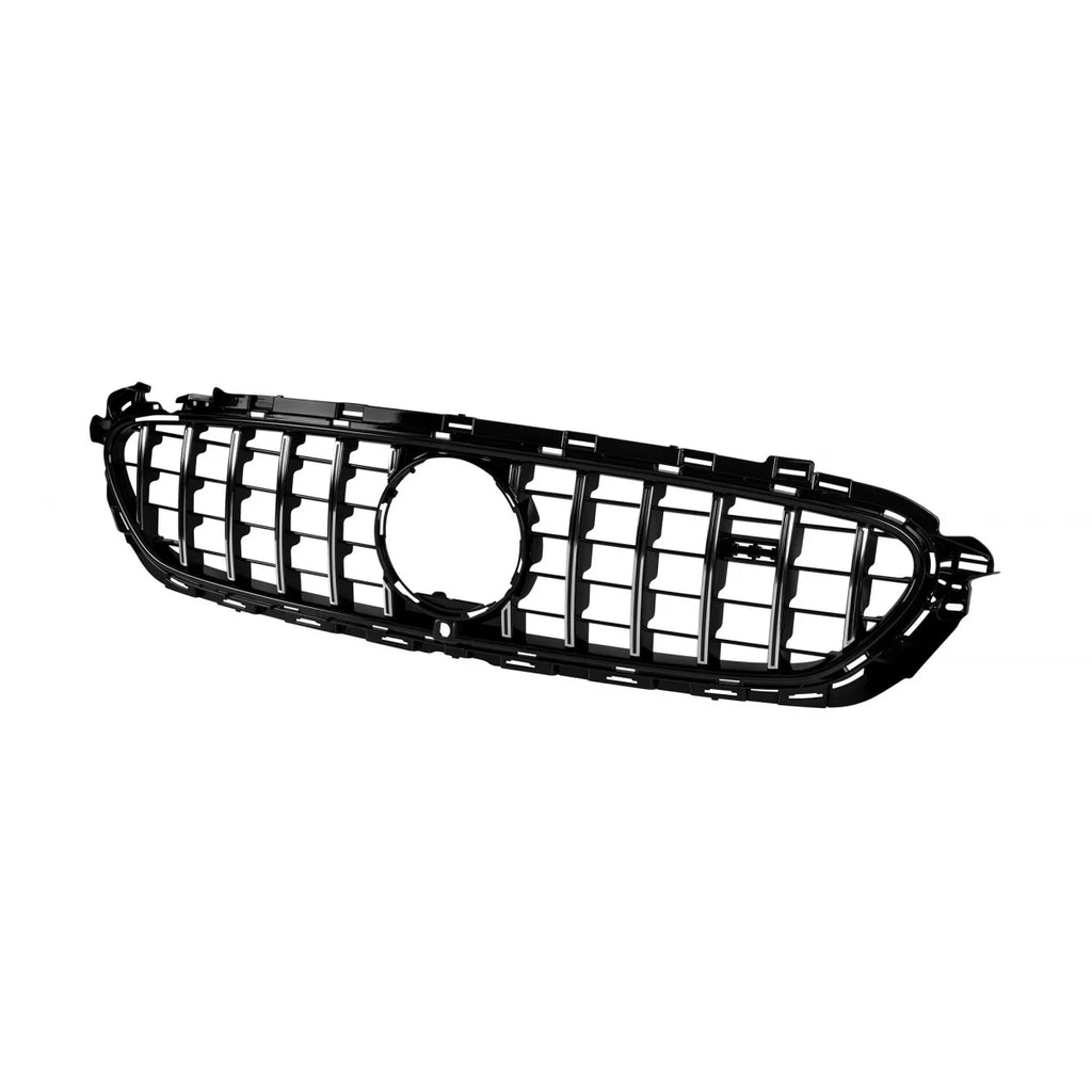 Cromato/nero griglia stile GT per Mercedes Classe E W213 berlina, S213 station wagon, C238 coupe, A238 cabrio A design