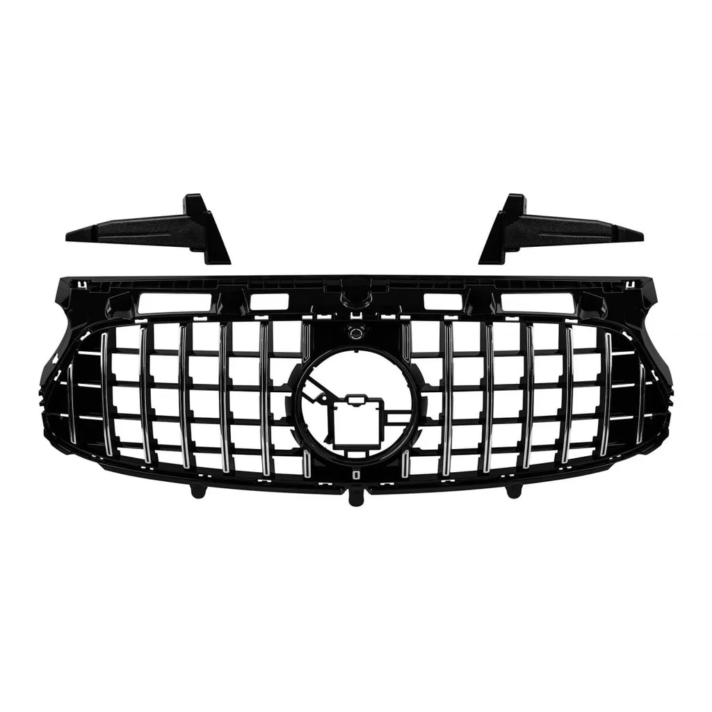 Cromato/nero griglia stile GT per Mercedes GLA H247 dal 2020 per A design paraurti con telecamera apertura