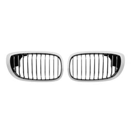 Cromato/nero Griglie a doppio rene per BMW Serie 3 E46 coupe, cabriolet 2003-2006