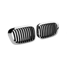 Cromato/nero griglie a doppio rene per BMW Serie 3 E46 coupe, cabriolet 1999-2003
