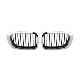Cromato/nero griglie a doppio rene per BMW Serie 3 E46 coupe, cabriolet 1999-2003