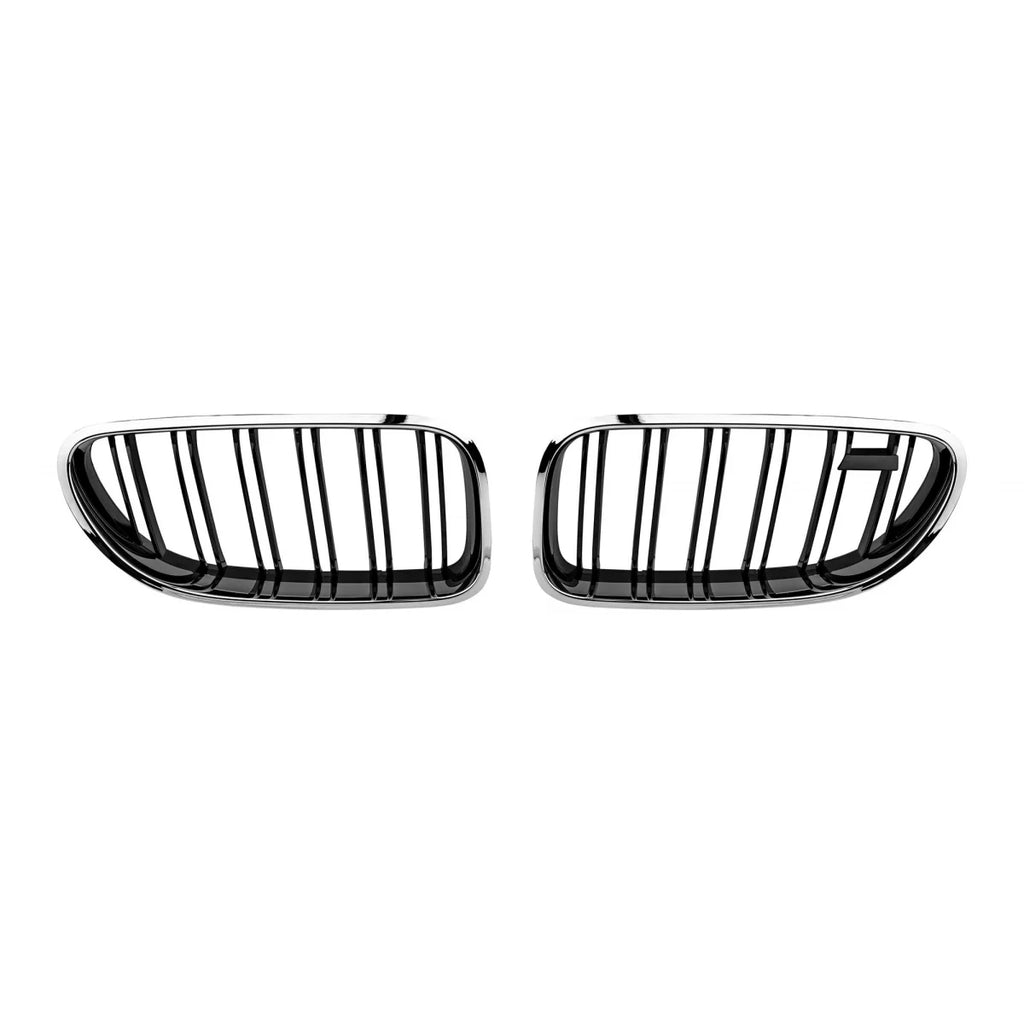 Cromato/nero griglie a doppio rene per BMW Serie 6 F06 Gran Coupe, F12 Cabriolet, F13 Coupe 2011-2018