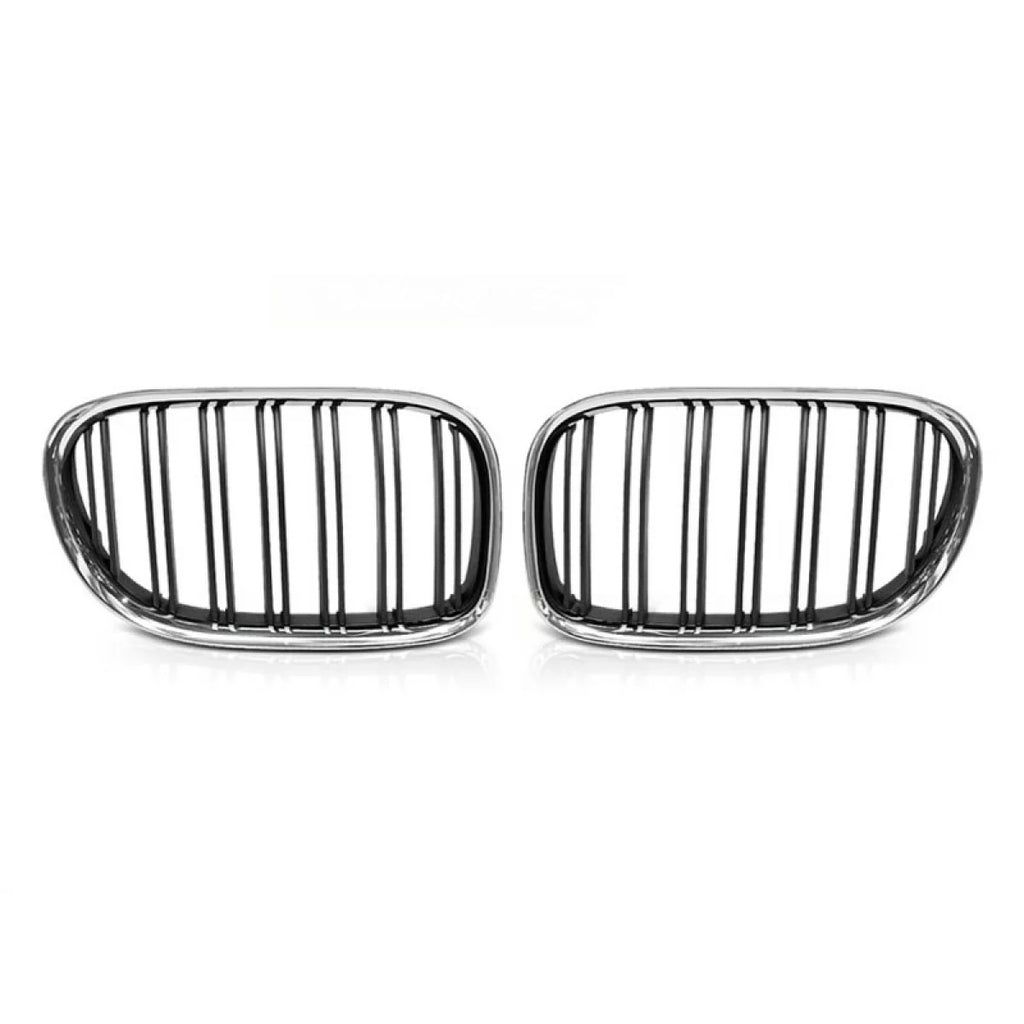 Cromato/nero griglie a doppio rene per BMW Serie 7 F01 corto passo, F02 lungo passo 2008-2015